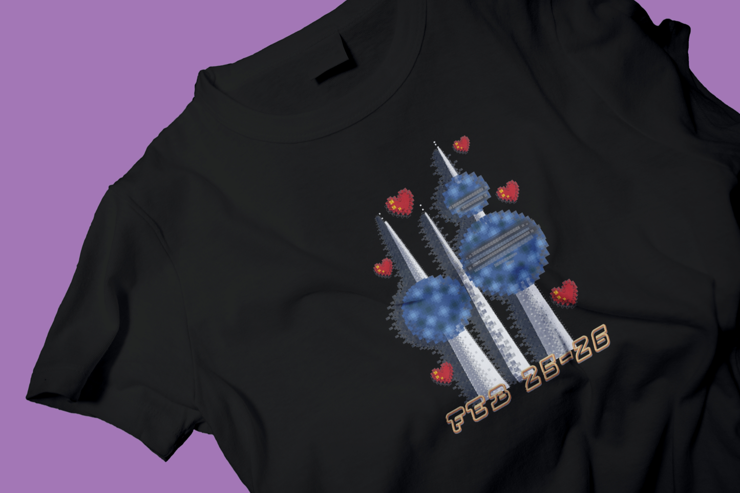 Pixel towers shirt