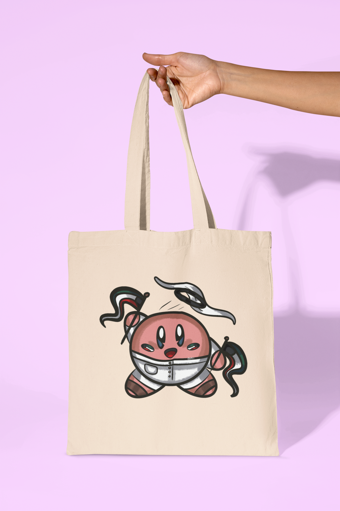 Kirby Kuwaiti themed tote bag