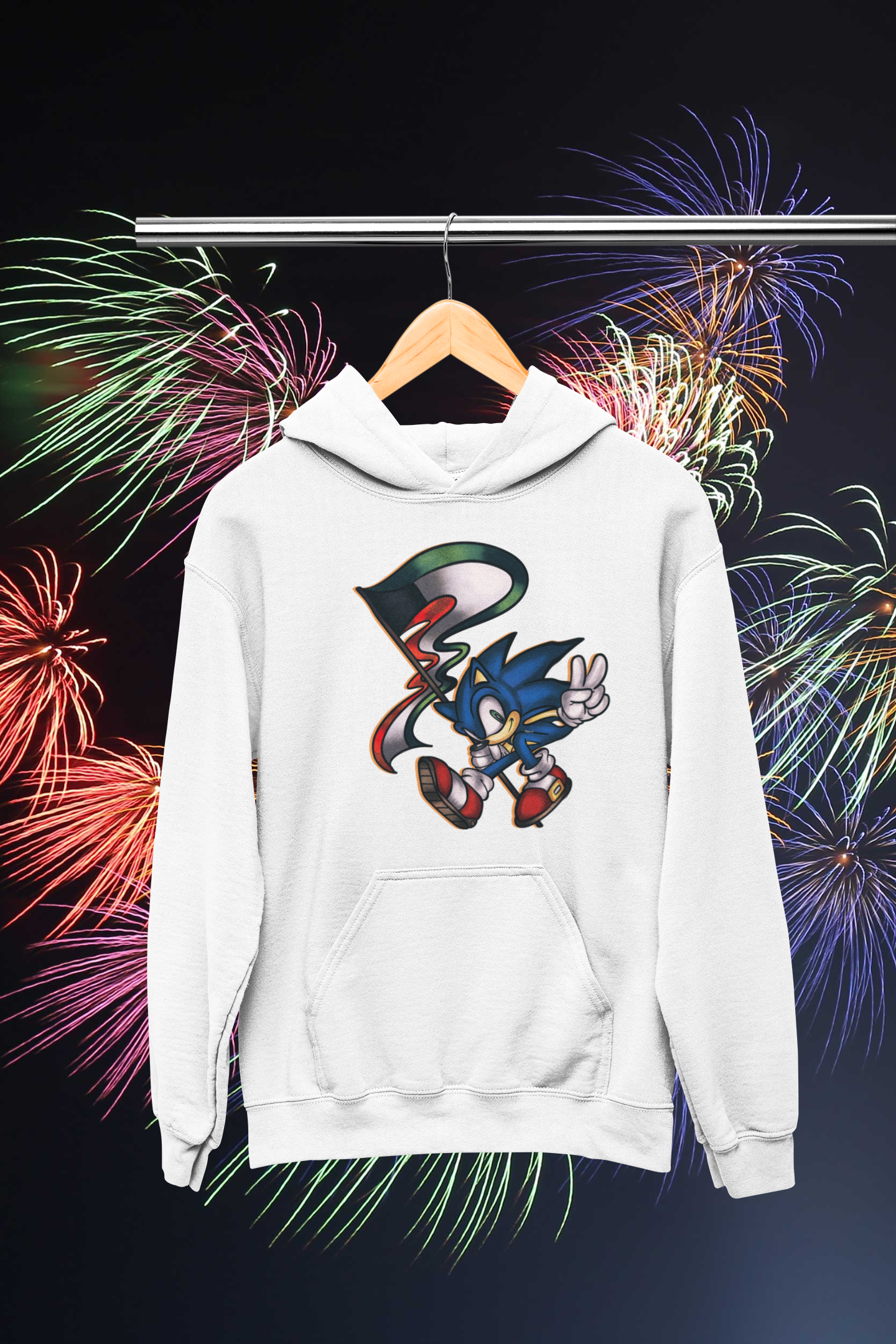 Sonic Kuwaiti themed hoodie