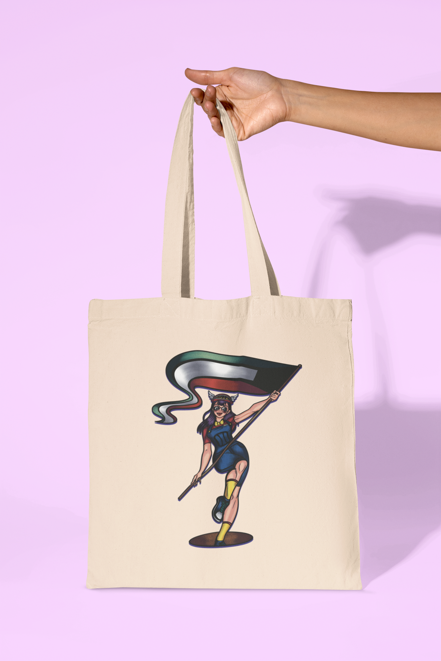 Arale Kuwaiti themed tote bag