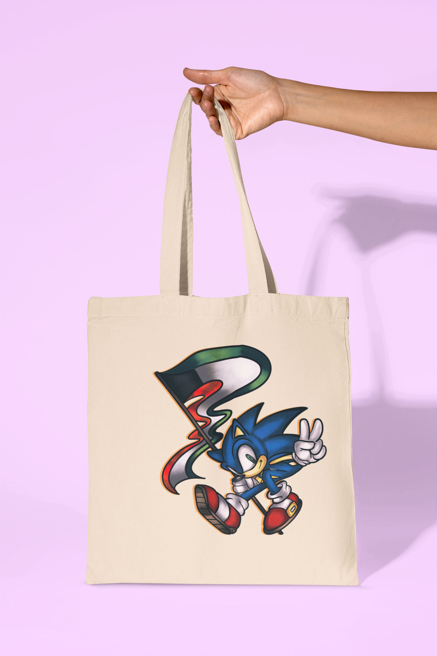 Sonic Kuwaiti themed tote bag