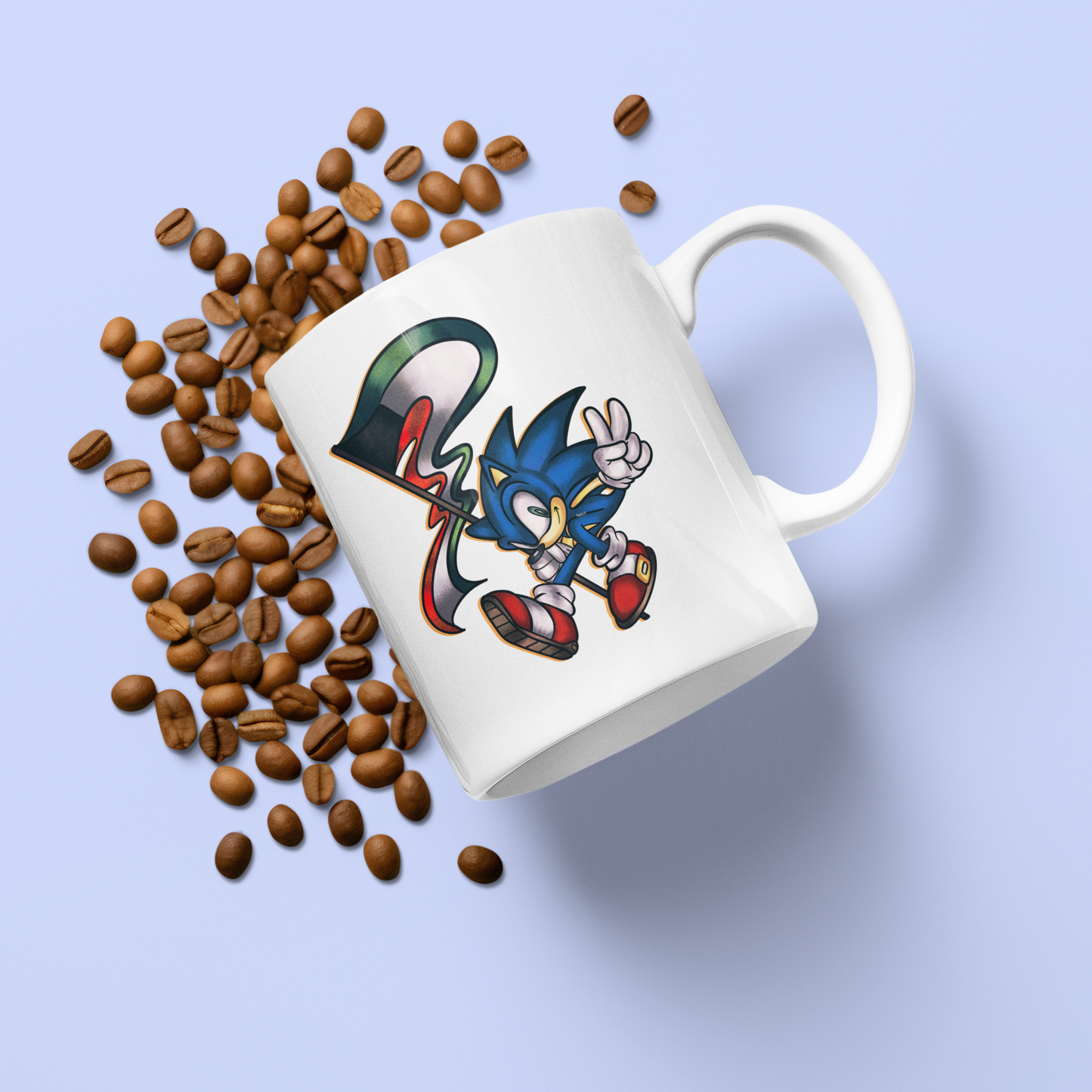 Sonic Kuwaiti themed mug