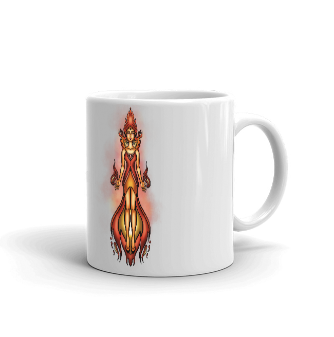 Flame princess mug