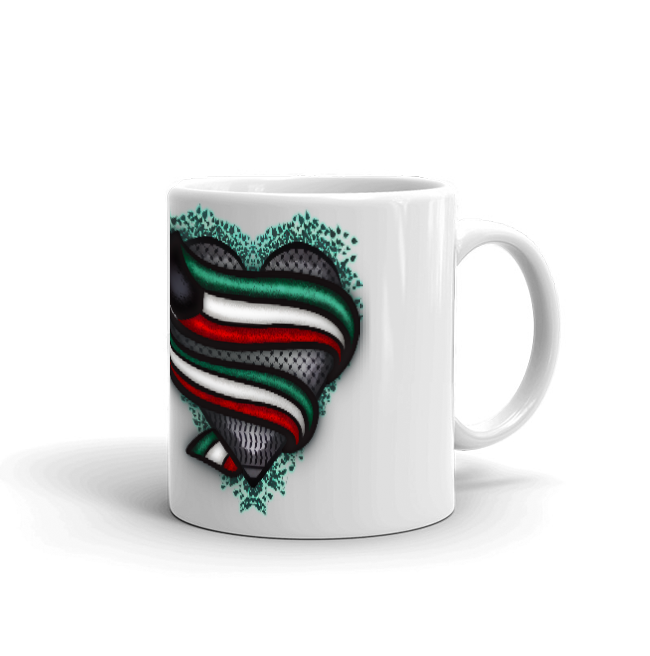 Heart in Aqsa mug